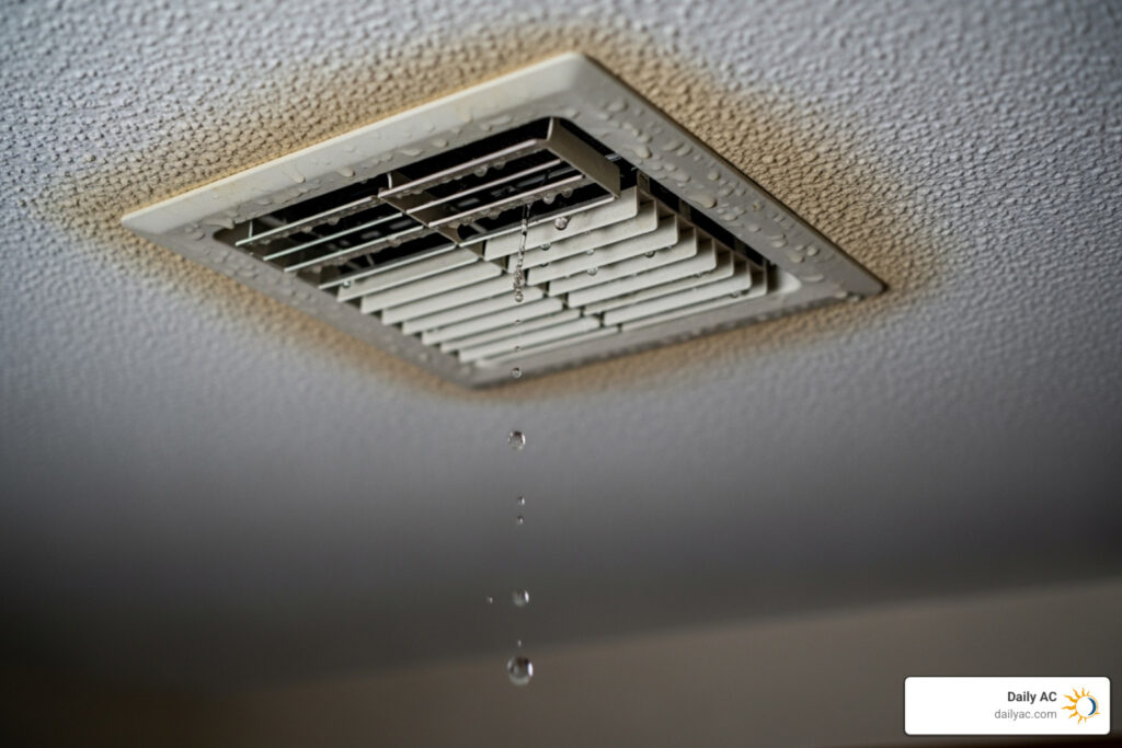 how to fix leaking ac vent