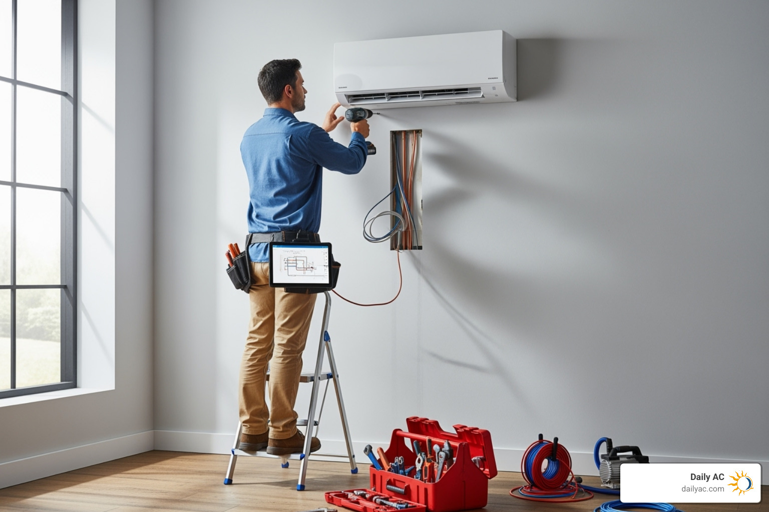 ductless ac unit installation