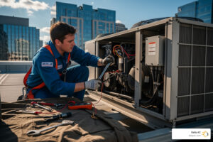 Emergency commercial AC service